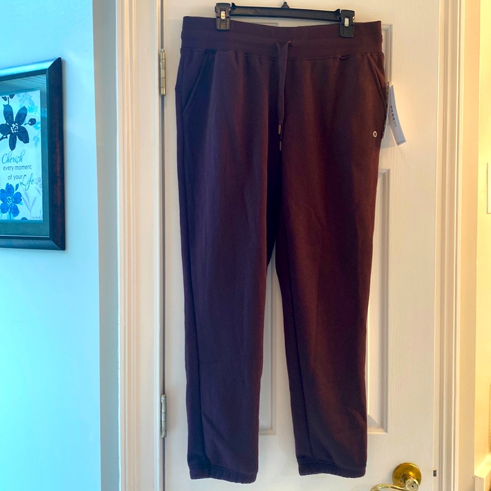 NWT RBX Active Joggers Sweatpants Eggplant Purple Size L Large
